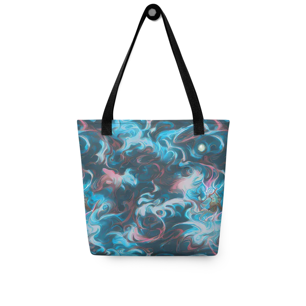 Blue Opal Storm on Tote Bag — Front