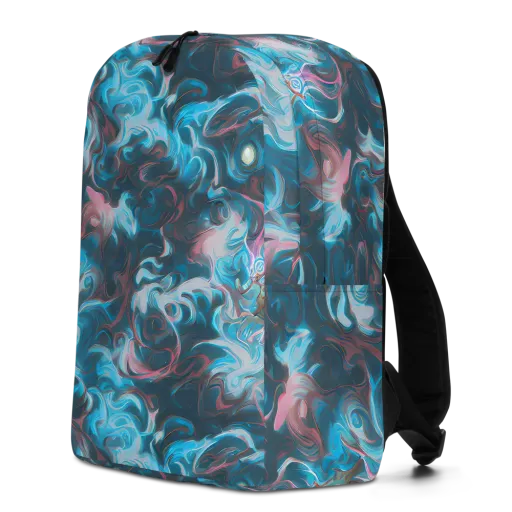 Blue Opal Storm on a Minimalist Backpack