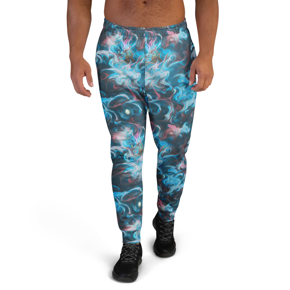Blue Opal Storm on Men's Joggers — Front