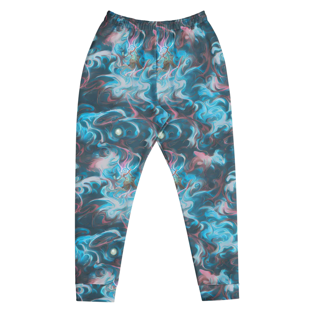Blue Opal Storm on Men's Joggers — Front