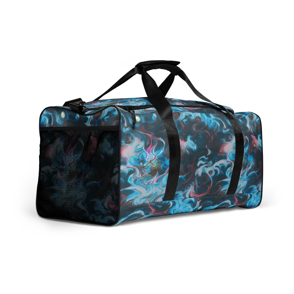 Blue Opal Storm on Duffle Bag — Right Front