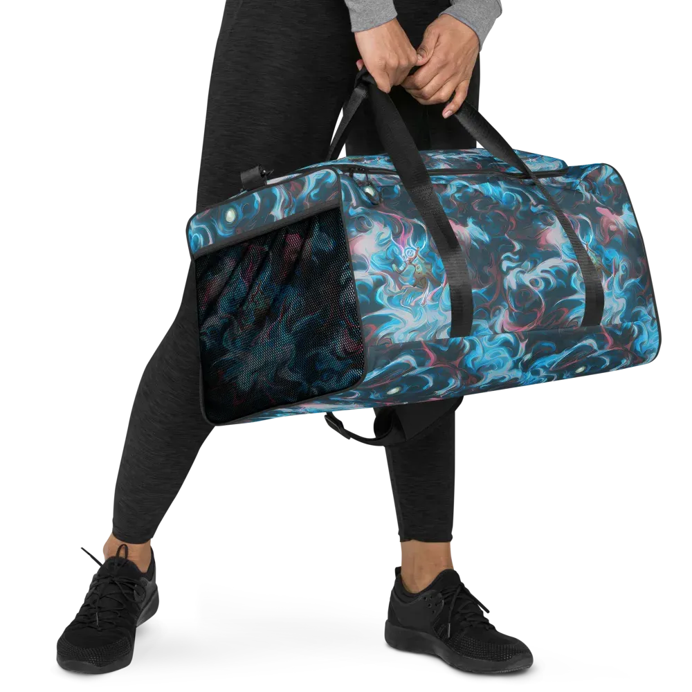 Blue Opal Storm on Duffle Bag — Right Front