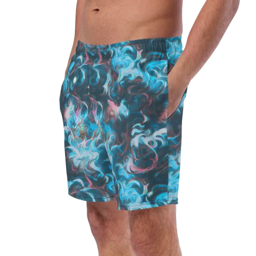 Blue Opal Storm on a Swim Trunks