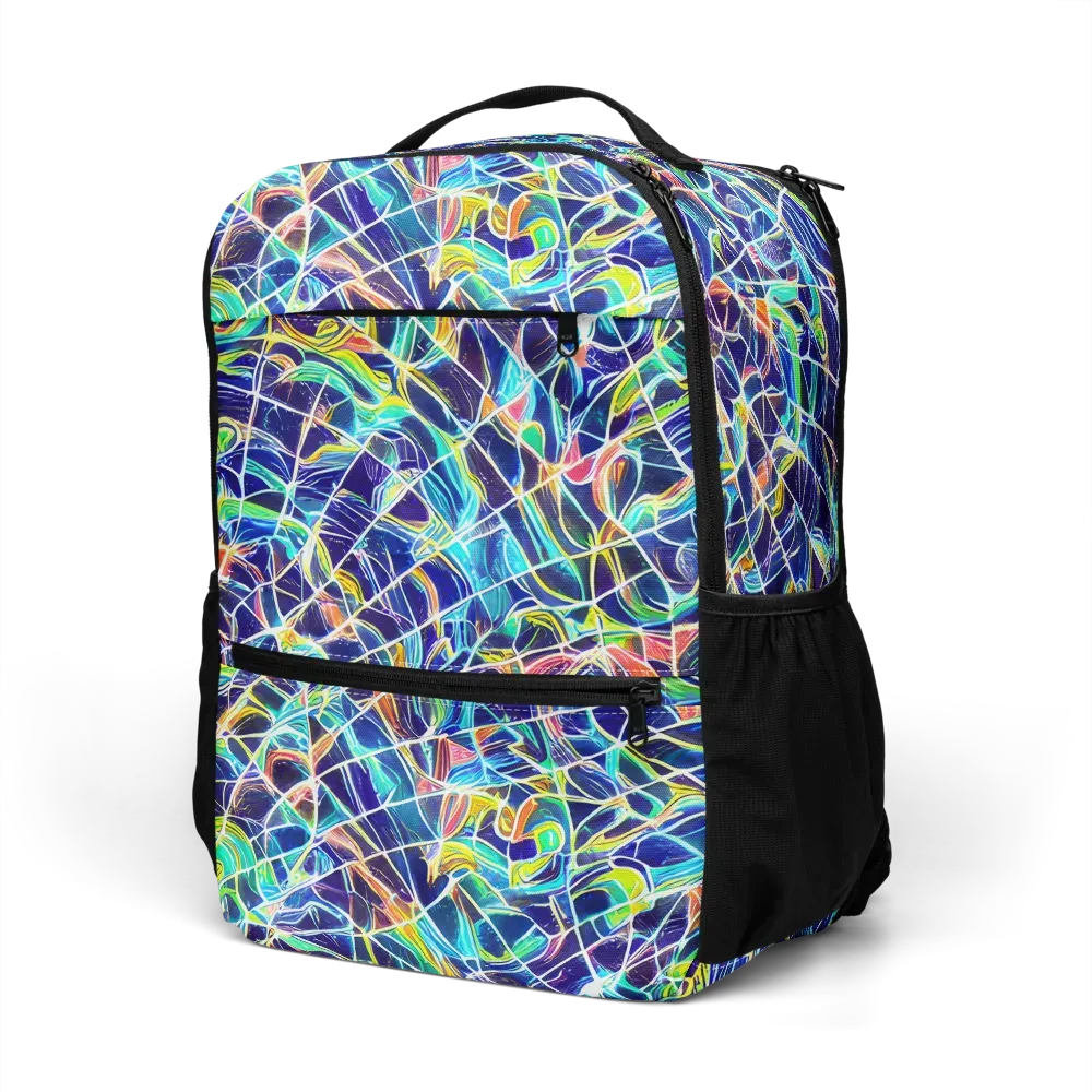 Aurora Grid on Utility Backpack — Left Front