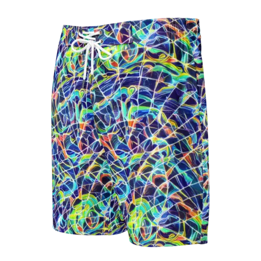 Aurora Grid on a Men's Board Shorts