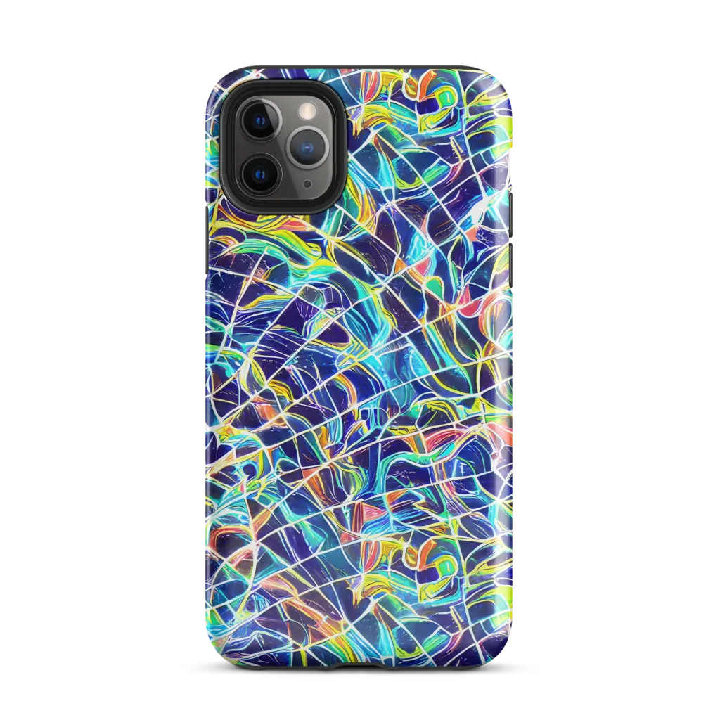 Aurora Grid on Tough Case for iPhone® — Front