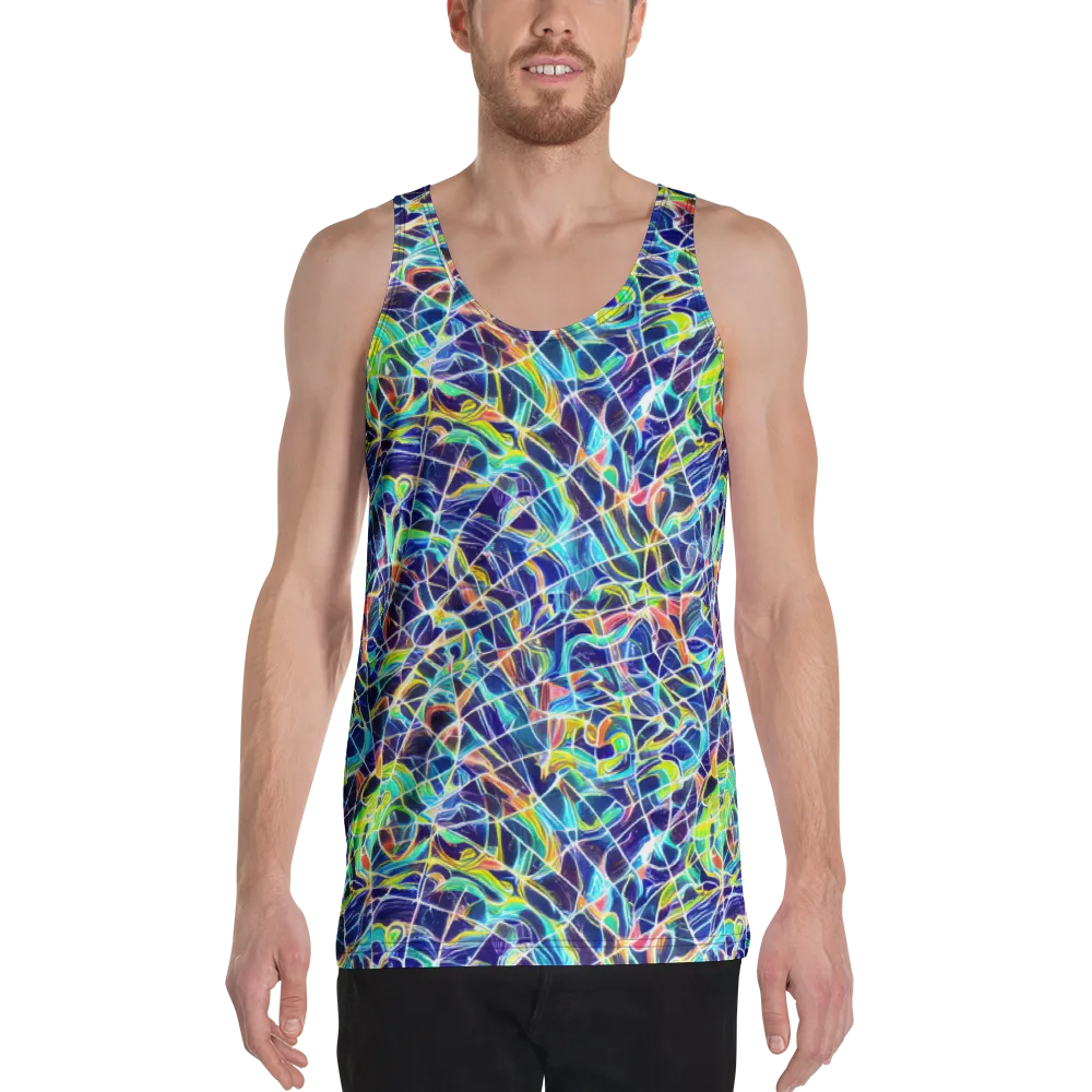 Aurora Grid on Men's Tank Top — Front