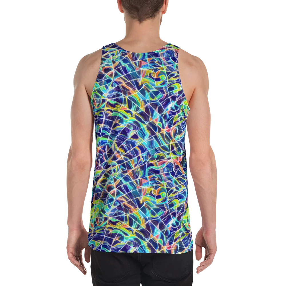 Aurora Grid on Men's Tank Top — Back