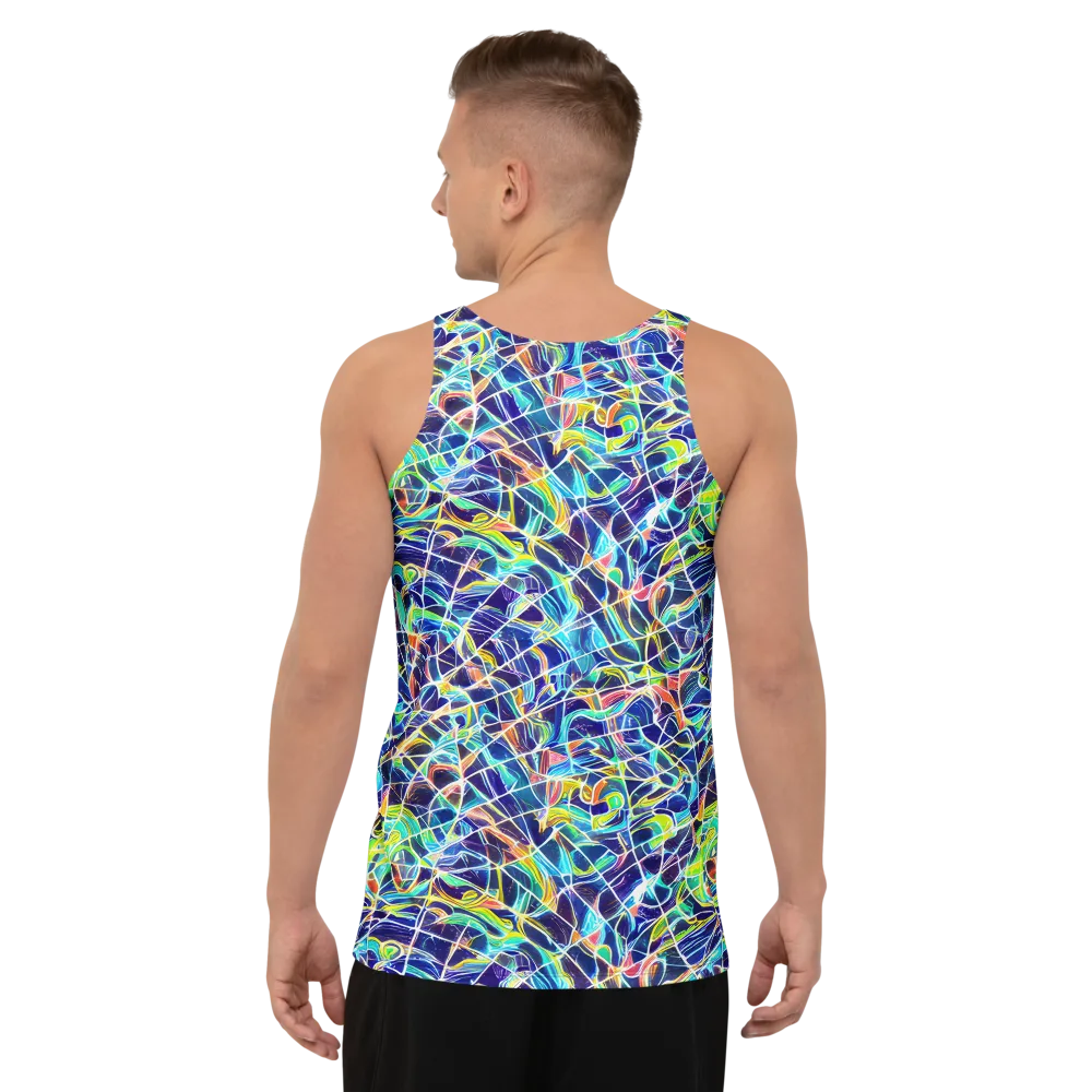 Aurora Grid on Men's Tank Top — Back