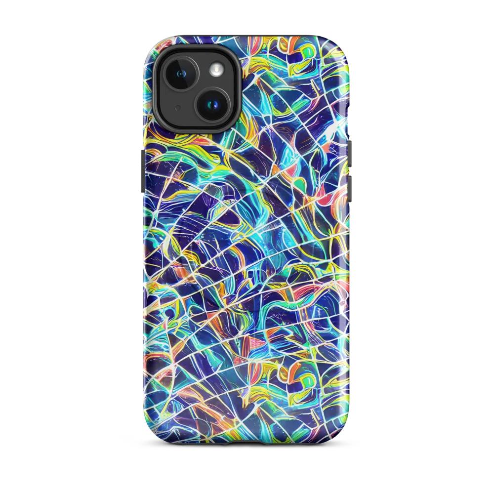 Aurora Grid on MagSafe Tough Case for iPhone® — Front
