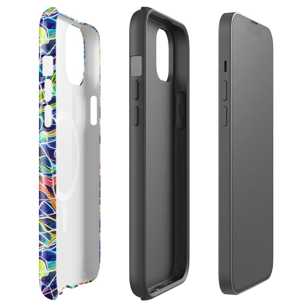 Aurora Grid on MagSafe Tough Case for iPhone® — Front