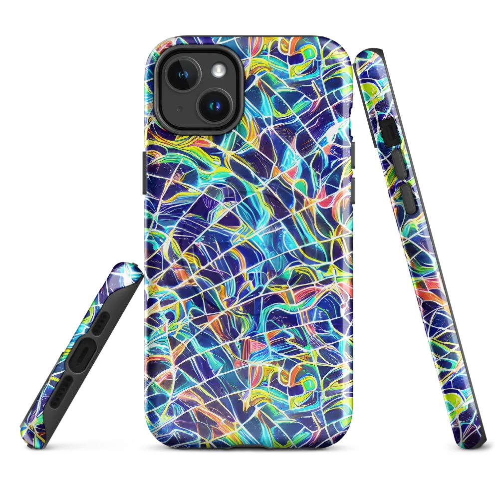 Aurora Grid on MagSafe Tough Case for iPhone® — Front