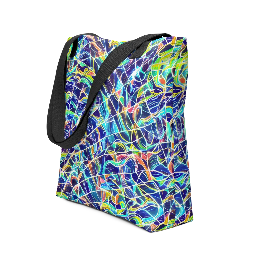 Aurora Grid on Tote Bag — Front