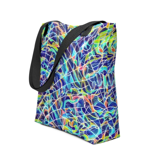 Aurora Grid on a Tote Bag