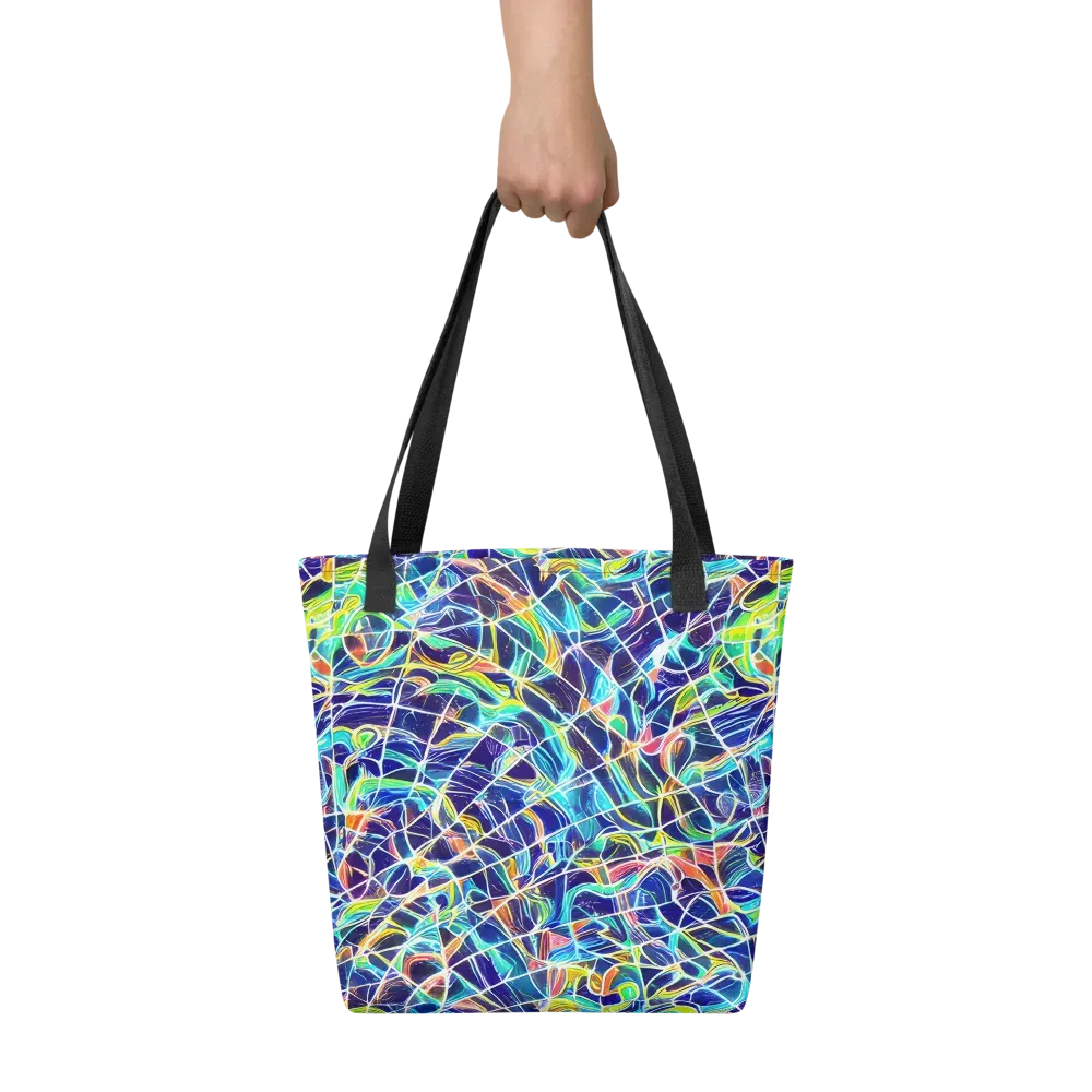 Aurora Grid on Tote Bag — Front