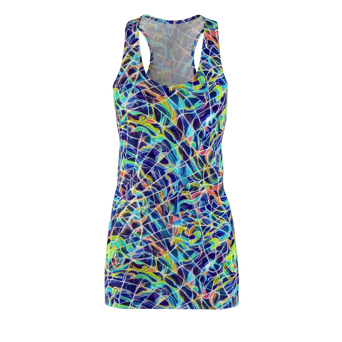 Aurora Grid on Racerback Dress — Front
