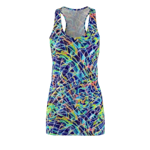 Aurora Grid on a Racerback Dress