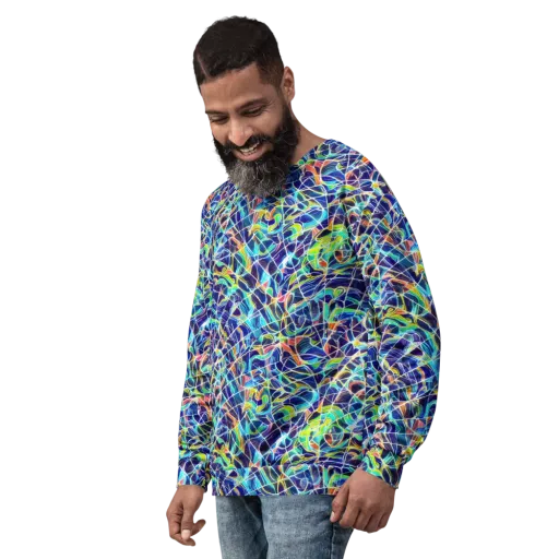 Aurora Grid on a Sweatshirt