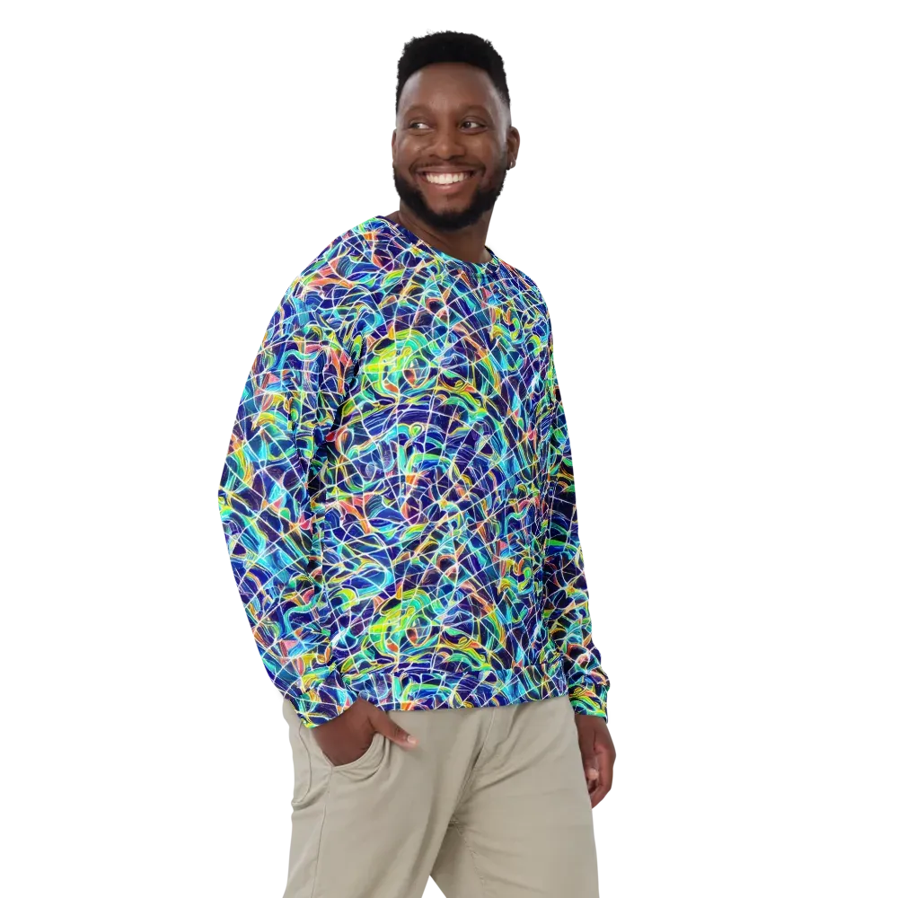 Aurora Grid on Sweatshirt — Front