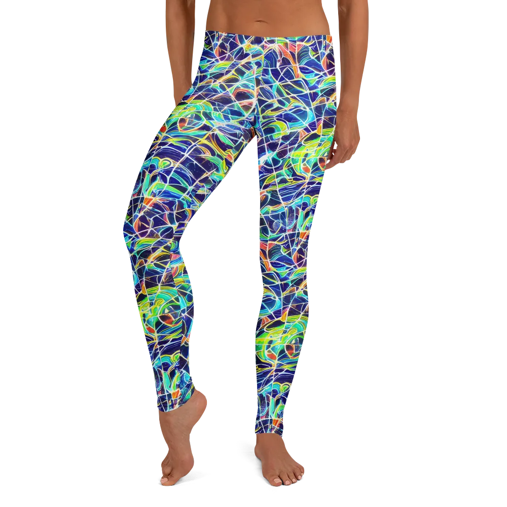 Aurora Grid on Leggings — Front