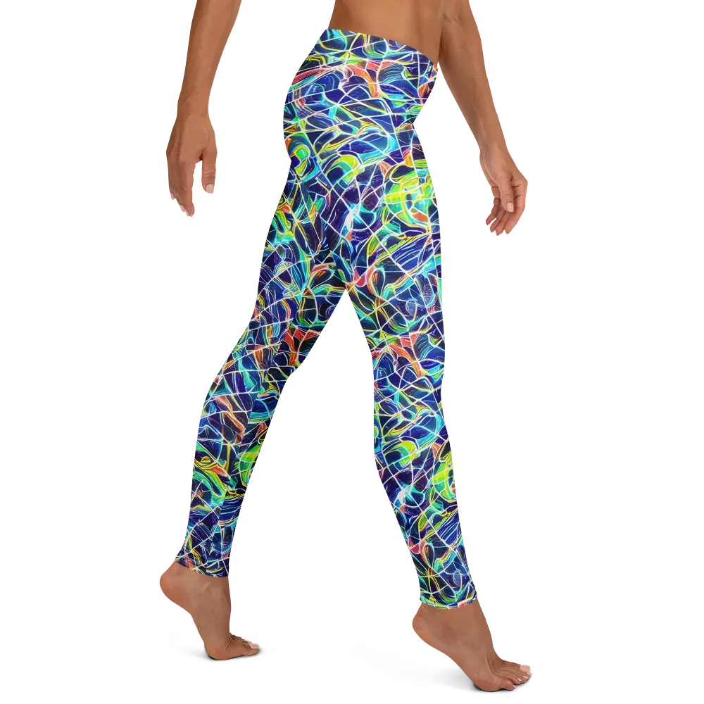 Aurora Grid on Leggings — Right
