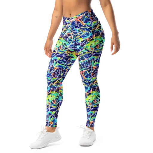 Aurora Grid on a Leggings