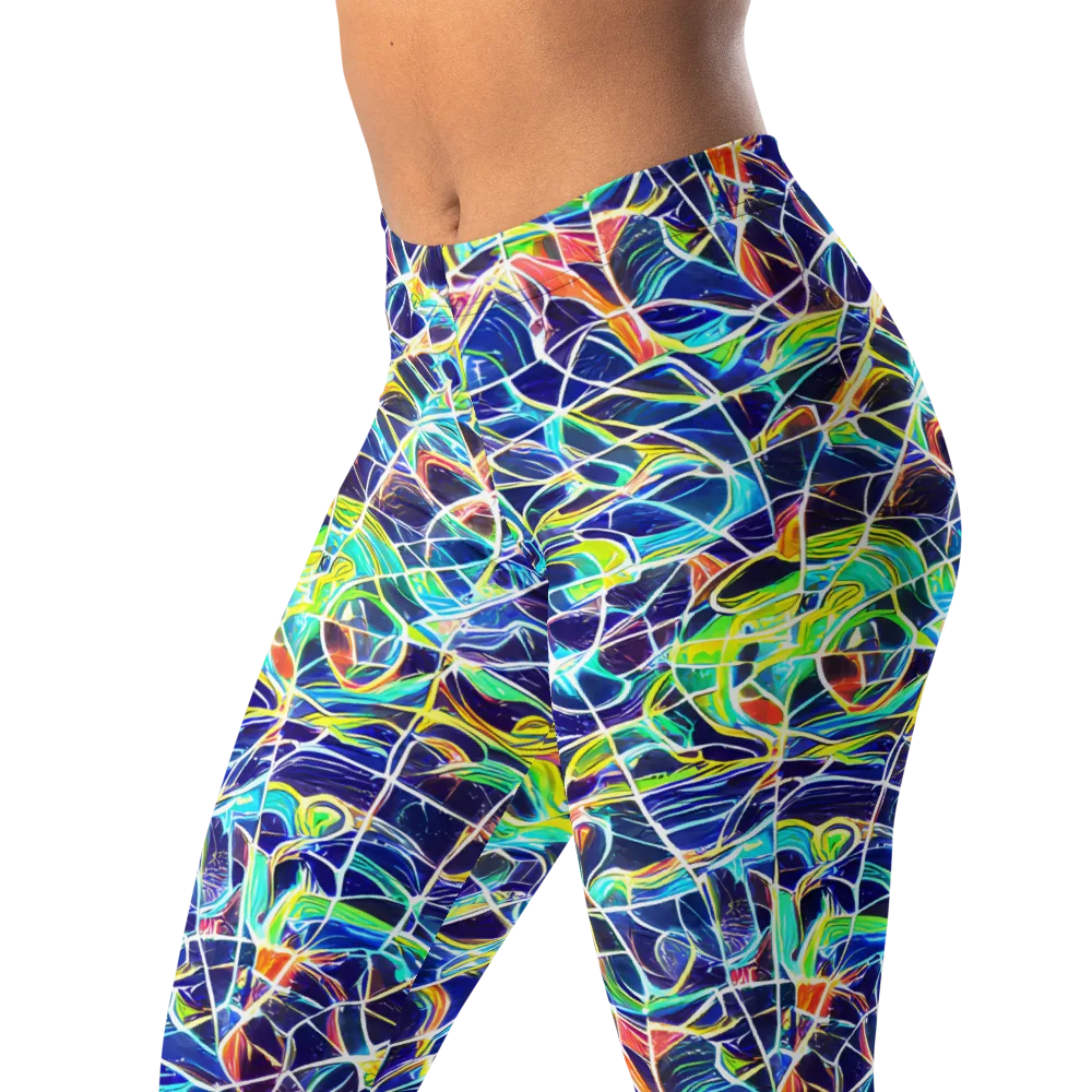 Aurora Grid on Leggings — Left Front