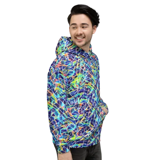 Aurora Grid on a Hoodie