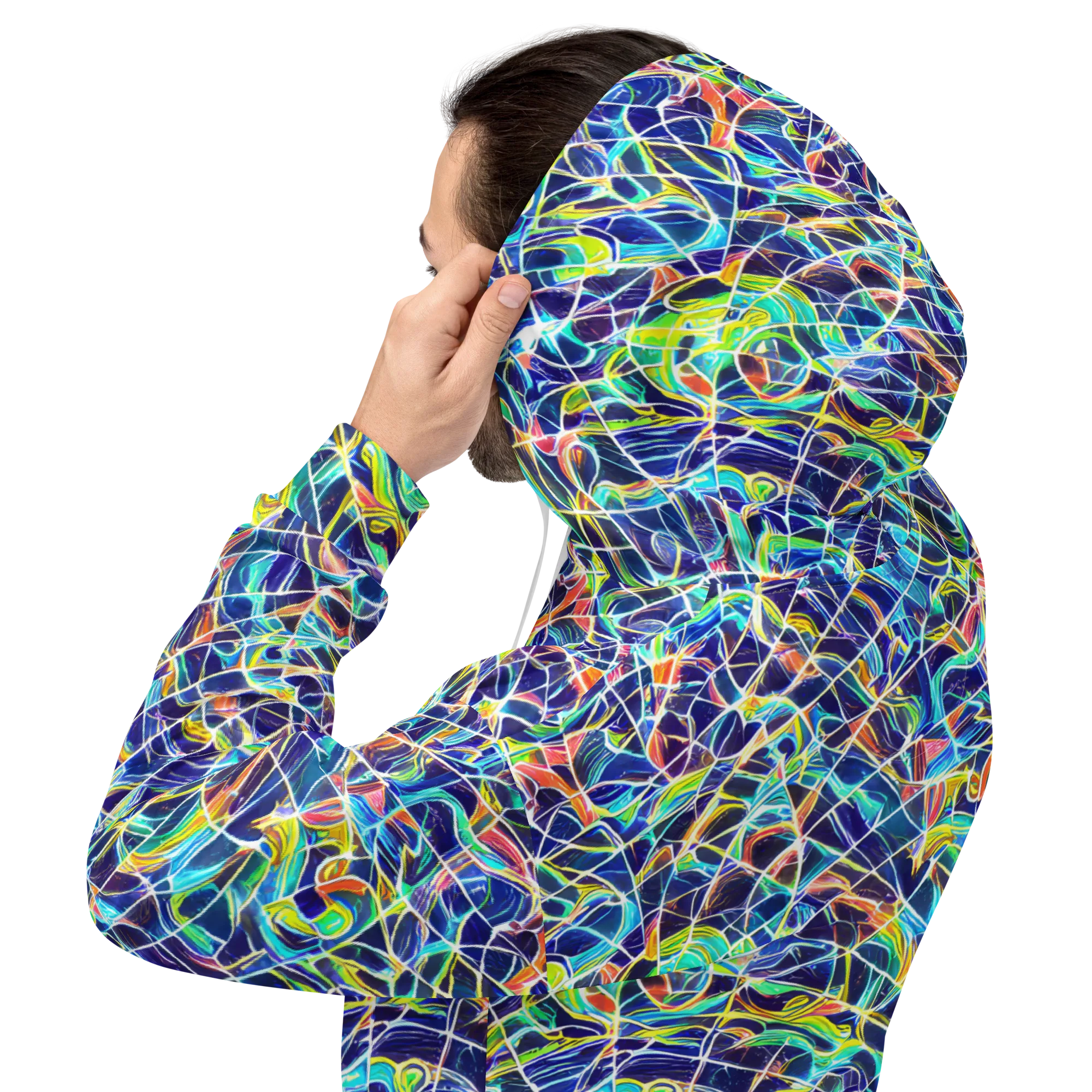 Aurora Grid on Hoodie — Back