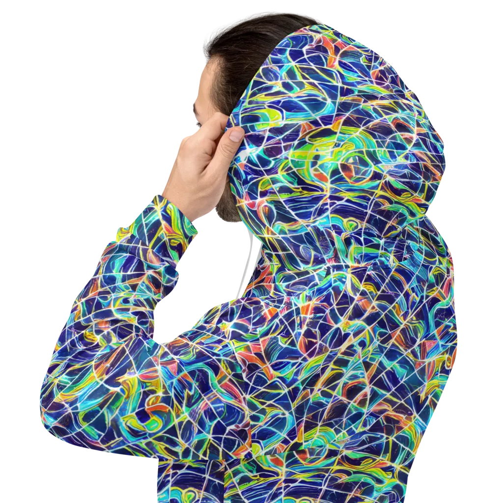 Aurora Grid on Hoodie — Back