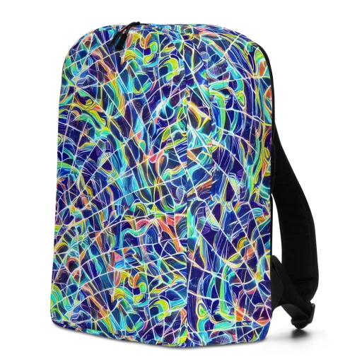 Aurora Grid on a Minimalist Backpack