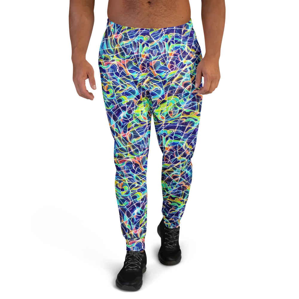 Aurora Grid on Men's Joggers — Front