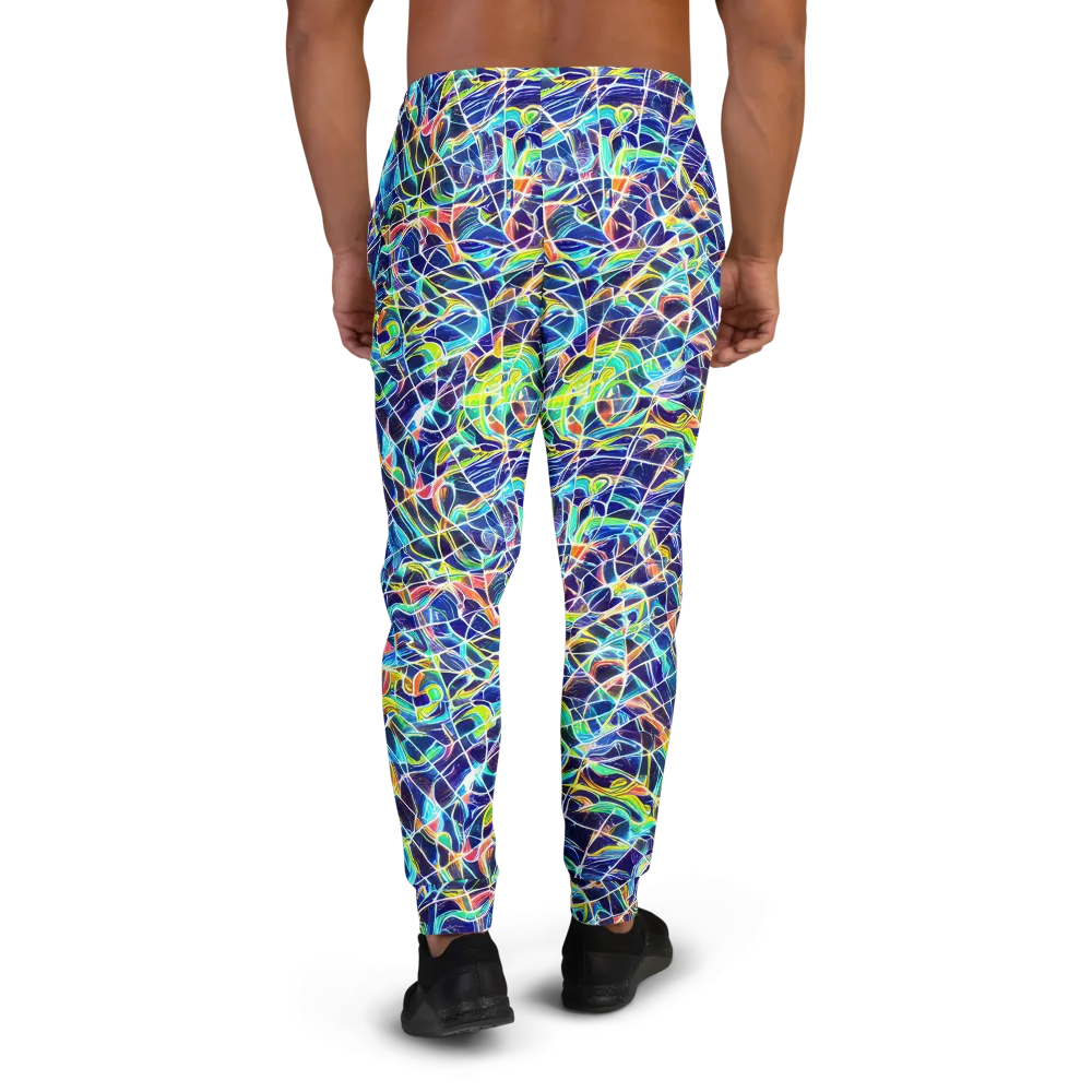 Aurora Grid on Men's Joggers — Back