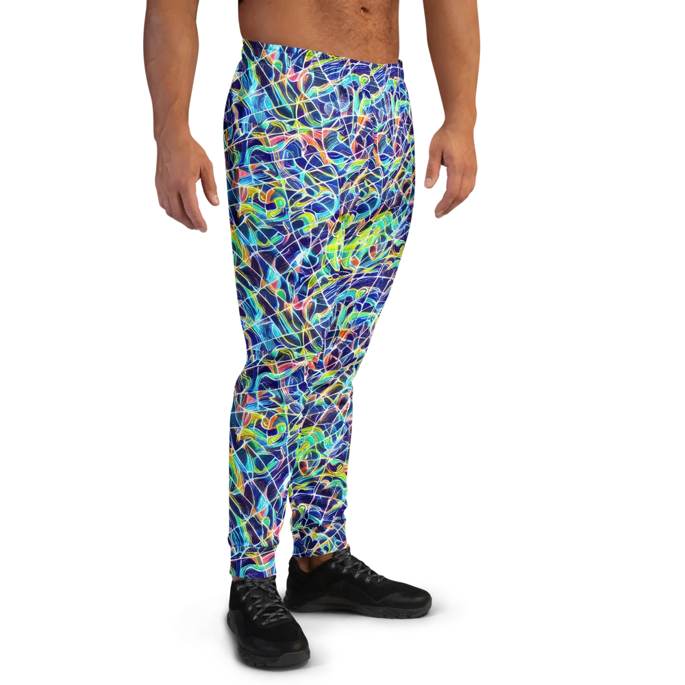 Aurora Grid on Men's Joggers — Right