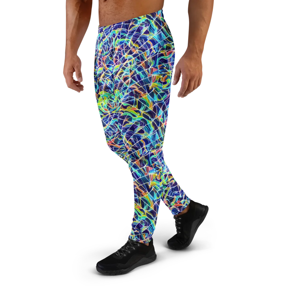 Aurora Grid on Men's Joggers — Left