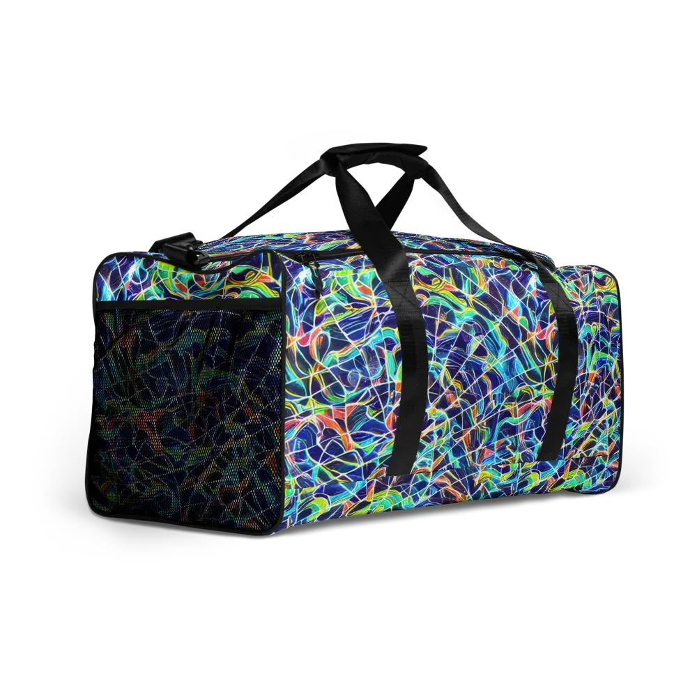 Aurora Grid on Duffle Bag — Right Front