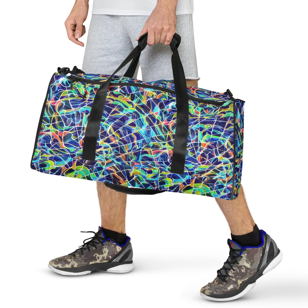 Aurora Grid on Duffle Bag — Front