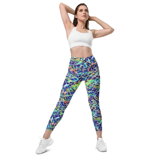 Aurora Grid on a Leggings with Pockets