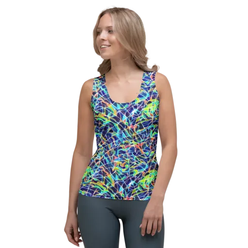 Aurora Grid on a Women's Tank Top
