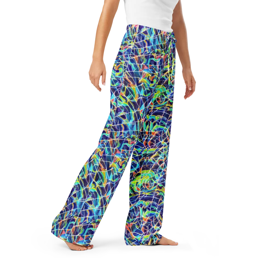 Aurora Grid on Women's Pajama Pants — Right Front