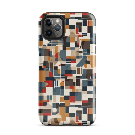 Ochre Grid on a Tough Case for iPhone®