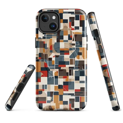 Ochre Grid on a MagSafe Tough Case for iPhone®
