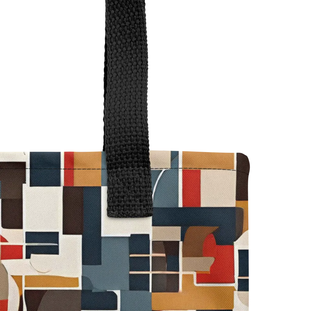 Ochre Grid on Tote Bag — Product details