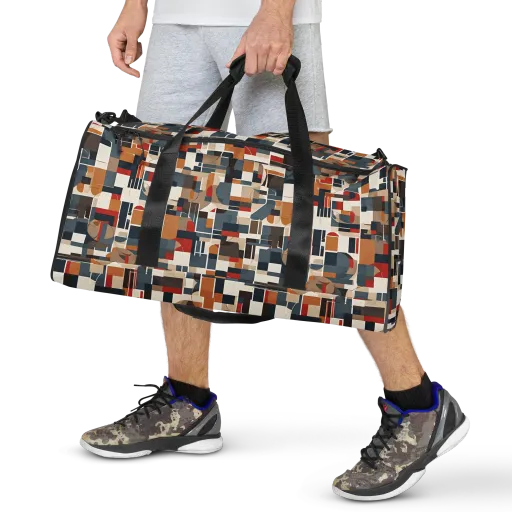 Ochre Grid on a Duffle Bag