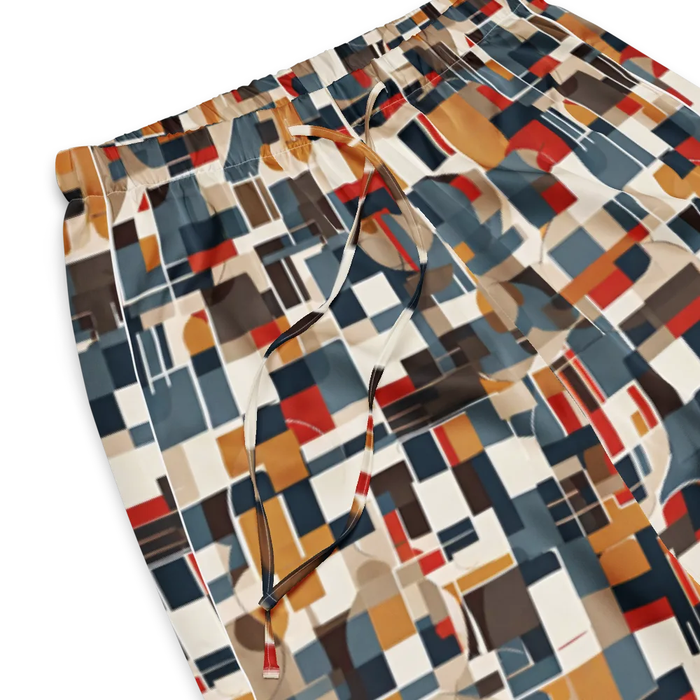 Ochre Grid on Women's Pajama Pants — Product details