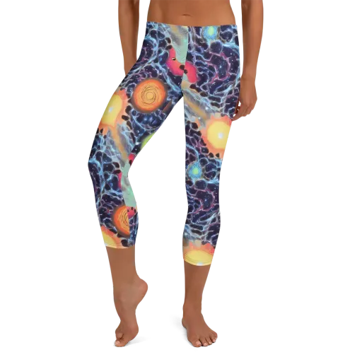 Cosmic Tidal Flux on a Capri Leggings