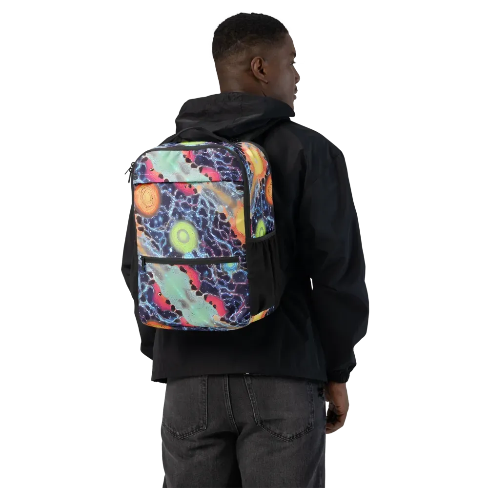 Cosmic Tidal Flux on Utility Backpack — Back