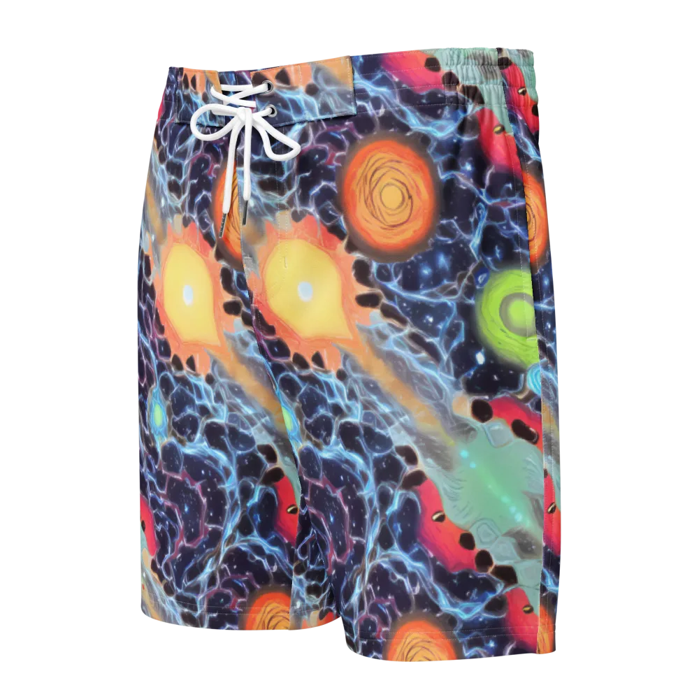 Cosmic Tidal Flux on Men's Board Shorts — Front
