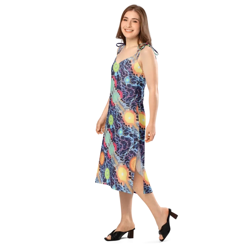 Cosmic Tidal Flux on Slip Dress — Left Front