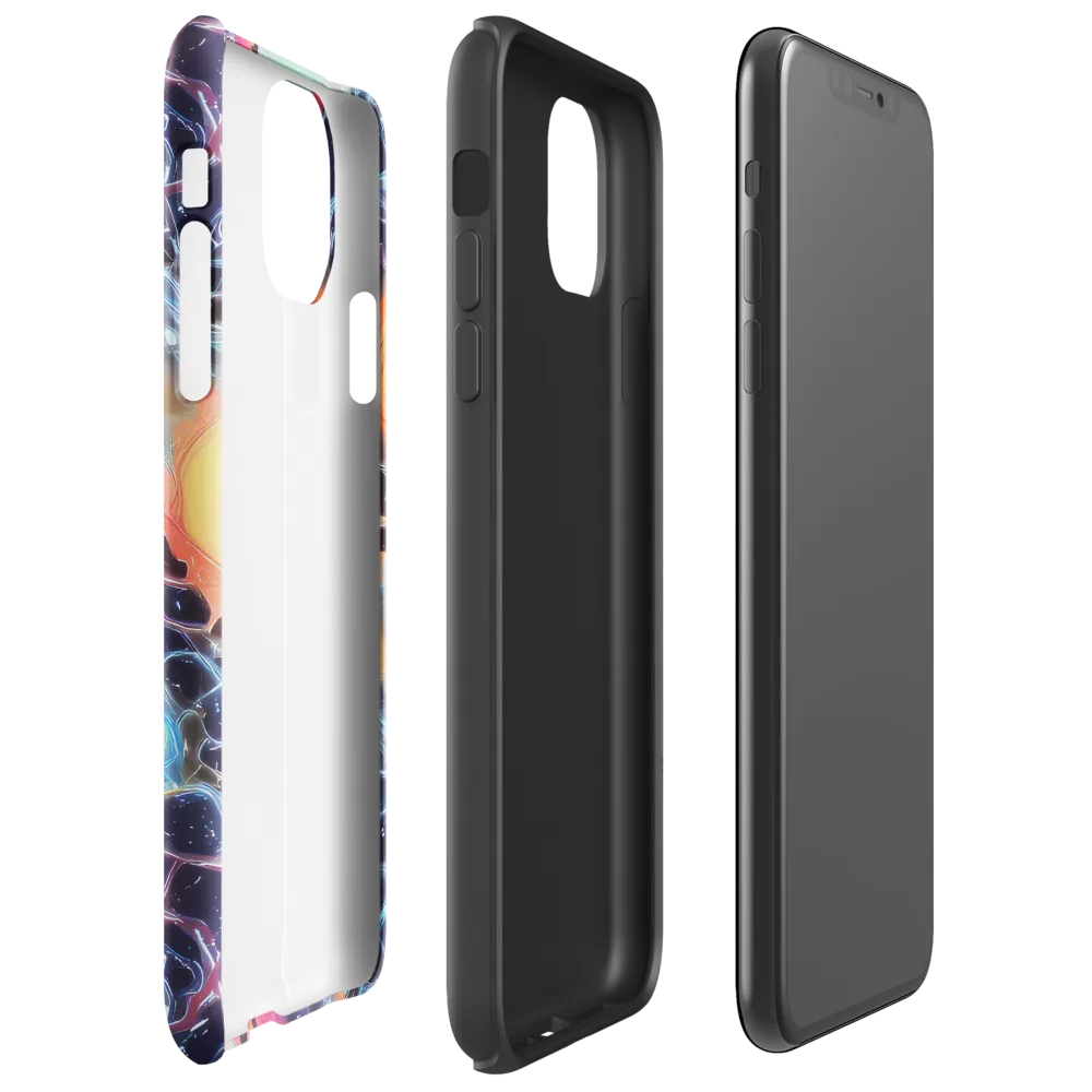 Cosmic Tidal Flux on Tough Case for iPhone® — Right